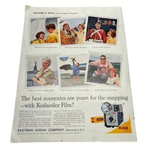 Vtg Print Ad Kodak Camera Kodacolor Film Brownie Starmite Backside Kraft Foods